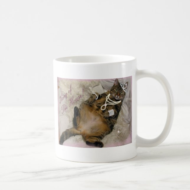 VERDORBENE PRINZESSIN CAT LAYING ON BACK KAFFEETASSE (Rechts)