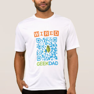 Verdrahteter Code des Geek-Vater-QR T-Shirt