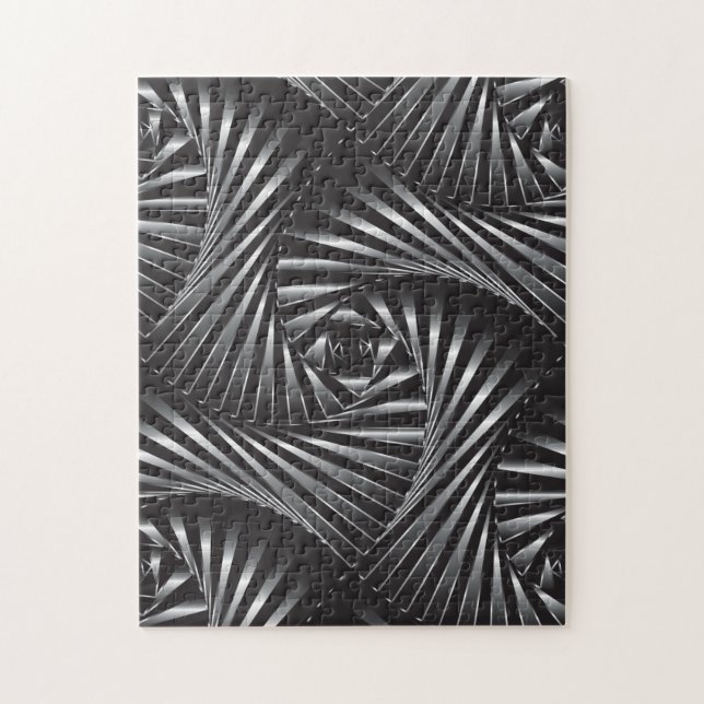 Verdreht - schwarzer Stahl (Vertikal)