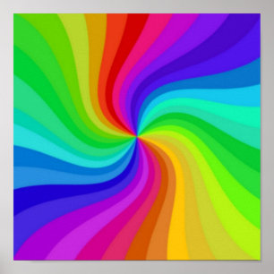 Verdrehte Farbe Poster