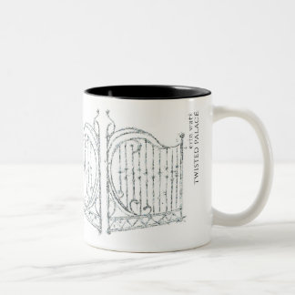 Verdrehte Palast-Tasse mit Zitat Zweifarbige Tasse