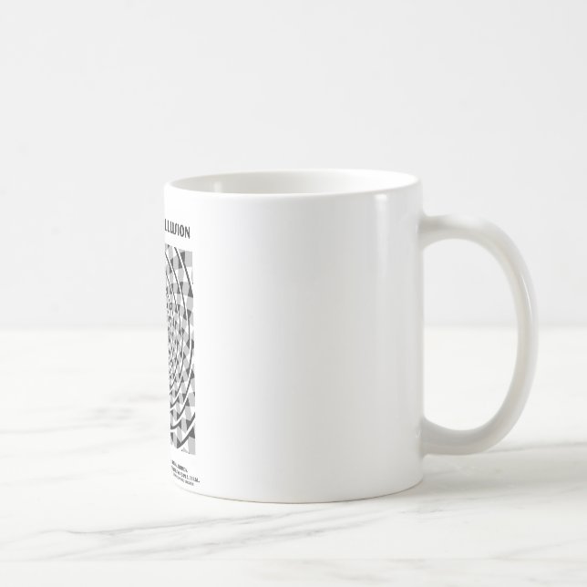 Verdrehte Schnur-Illusion (falsche Spirale) Kaffeetasse (Rechts)