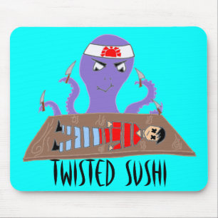 Verdrehte Sushi Mousepad