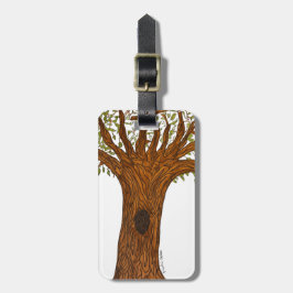 Verdrehter Baum Gepäckanhänger