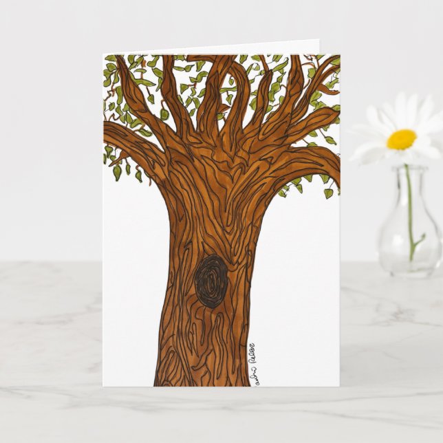 Verdrehter Baum  Karte (Kleine Pflanze)