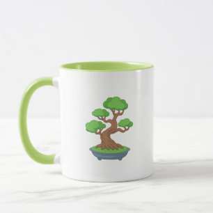 Verdrehter japanischer Bonsai-Baum Tasse