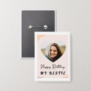 Verdrehtes Herz-Metallknopf Button