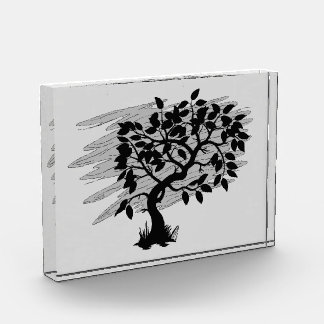 Verdrehtes Pflänzchen Fotoblock