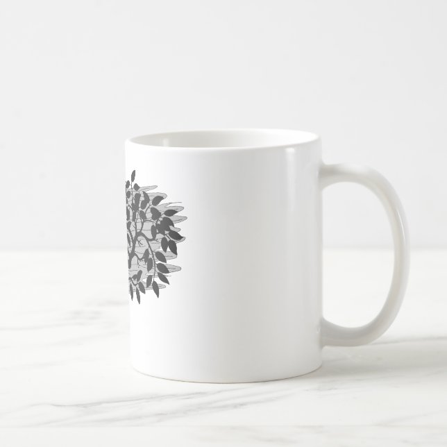 Verdrehtes Pflänzchen Kaffeetasse (Rechts)