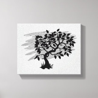Verdrehtes Pflänzchen Leinwanddruck