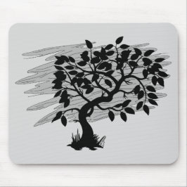 Verdrehtes Pflänzchen Mousepad