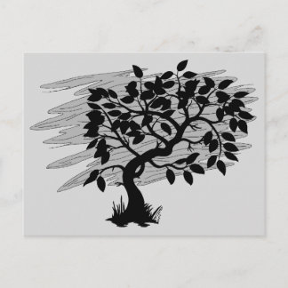 Verdrehtes Pflänzchen Postkarte