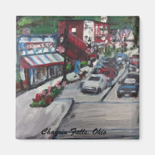 Verdruß fällt, Ohio-Straßen-Szenenmalerei Magne Magnet
