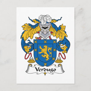 Verdugo Familienwappen Postkarte