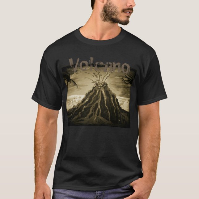 Verdunkelter Vulkan T-Shirt (Vorderseite)