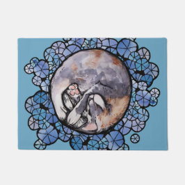 Verdünnte Calico Cat Cuddles Maine Coon Cats Fußmatte