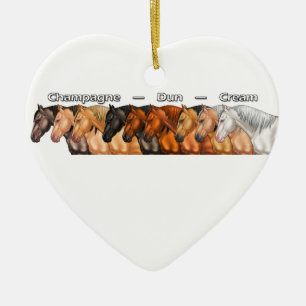 Verdünnte Pferde Keramik Ornament