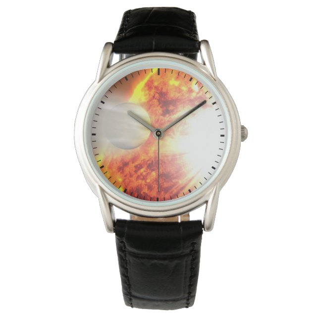Verdunstung der Atmosphäre von Hd 189733b Armbanduhr (Vorderseite)