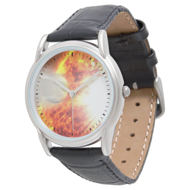 Verdunstung der Atmosphäre von Hd 189733b Armbanduhr (Schrägansicht)