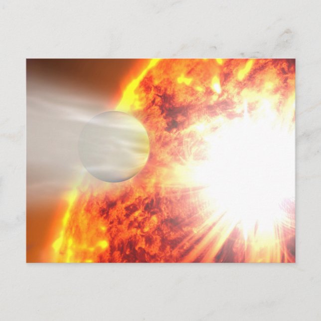 Verdunstung der Atmosphäre von Hd 189733b Postkarte (Vorderseite)