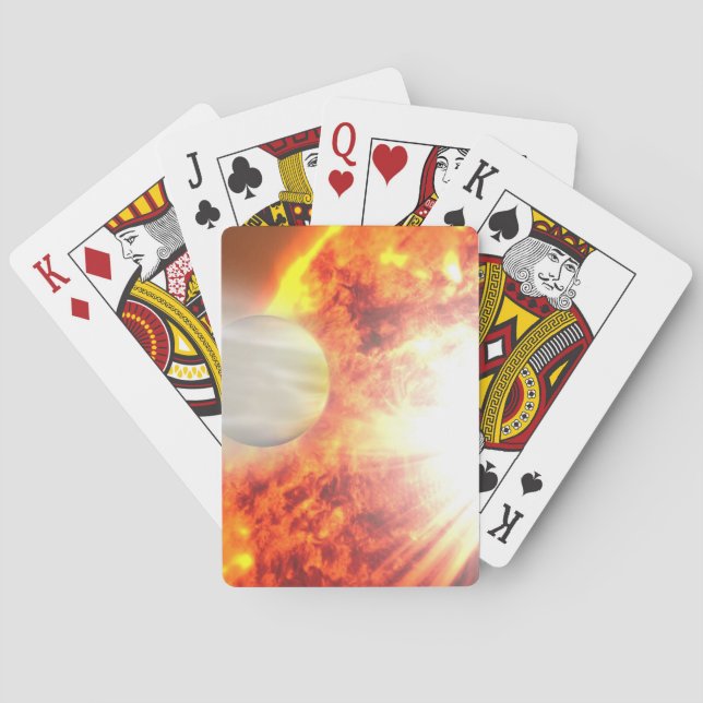 Verdunstung der Atmosphäre von Hd 189733b Spielkarten (Rückseite)