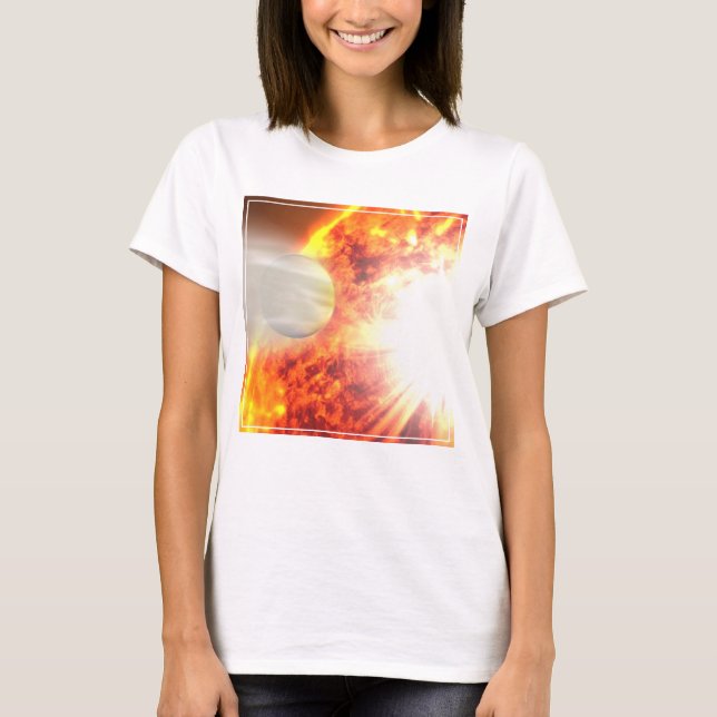 Verdunstung der Atmosphäre von Hd 189733b T-Shirt (Vorderseite)
