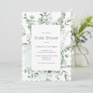 Verdure Aquarelle Bridal Shower Invitations