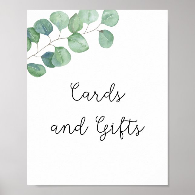 Verdure - cartes et cadeaux poster baby shower (Devant)