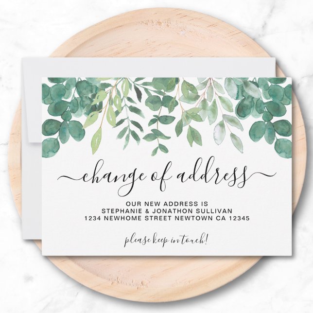 Verdure Changement d'adresse Faire-part de déménag (Créateur téléchargé)