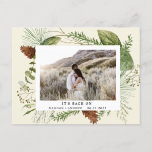 verdure d'hiver enregistrer la date photo carte po