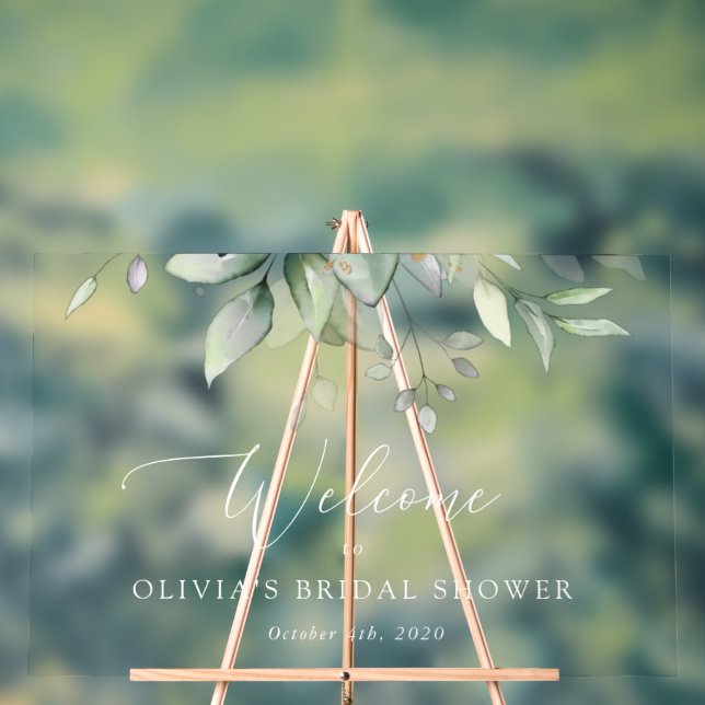 Verdure, Eucalyptus Feuilles, Boho, Bienvenue nupt (Neutre)