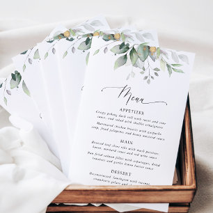 Verdure, Feuilles d'Eucalyptus, Menu de Baby Showe