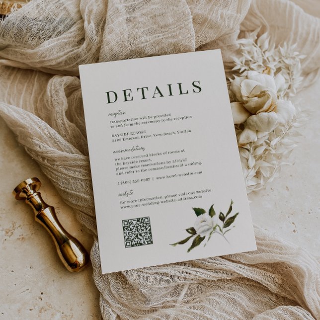 VERDURE Garden Wedding Details Card Einladung (Von Creator hochgeladen)