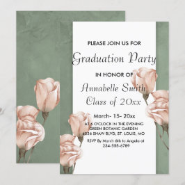 verdure tendance Graduation Invitation