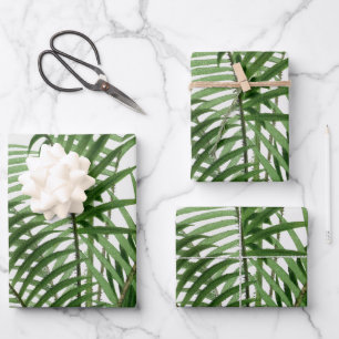 Verdure tropicale Aquarelle Palm Tree Feuilles