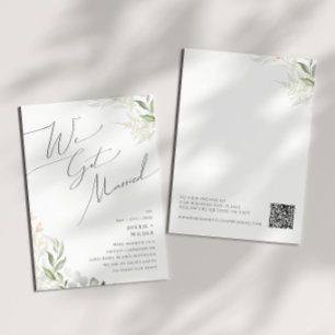 Verdure Whimsical Et Elopement Or Faire-part