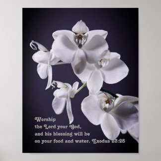 "Verehre den Herrn, deinen Gott" Exodus 23:25 Prop Poster