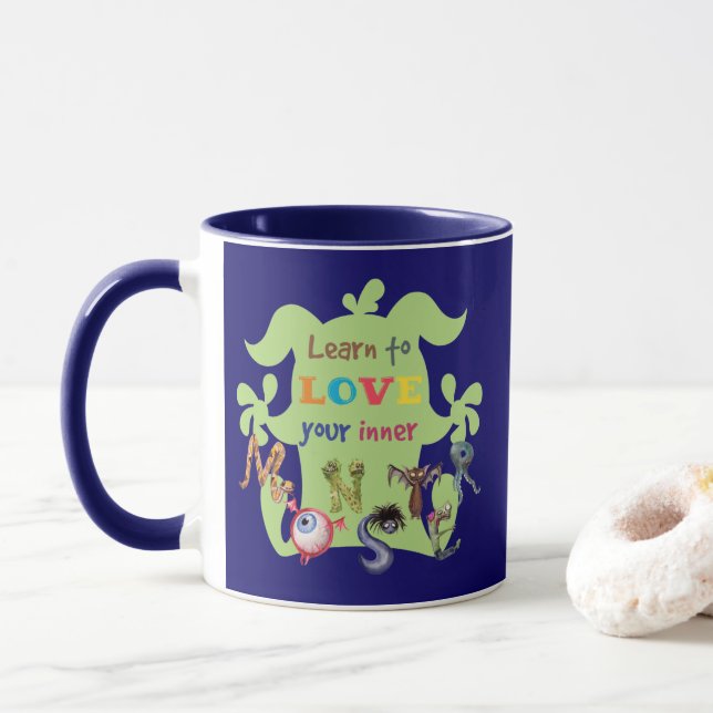 Verehren Sie Ihr inneres Monster Tasse (Mit Donut)