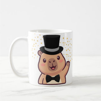 Verehrter Gentleman Capybara Becher mit Zylinder Kaffeetasse
