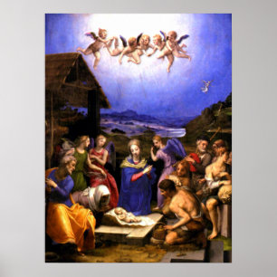 Verehrung der Hirten - Bronzino - Italienisch Poster