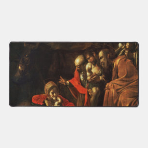 Verehrung der Hirten (Caravaggio) Schreibtischunterlage