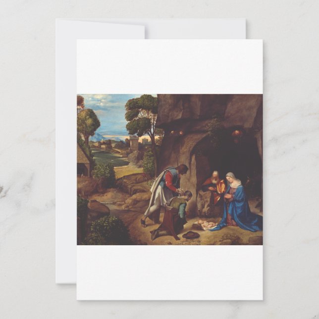 Verehrung der Hirten durch Giorgione Einladung (Vorderseite)