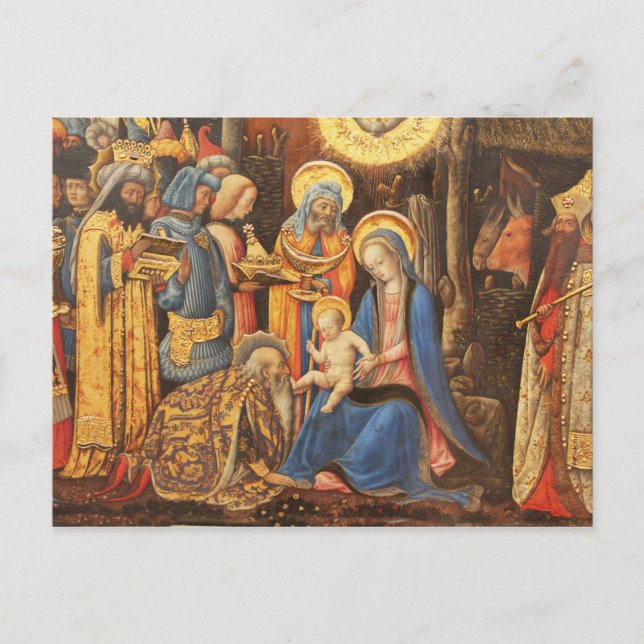 Verehrung der Könige (Adorazione dei Magi) Postkarte (Vorderseite)