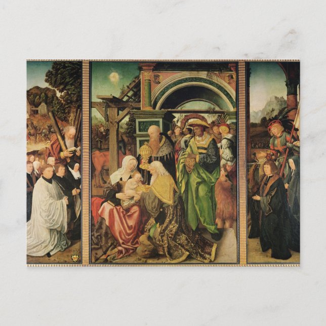 Verehrung der Magi 2 Postkarte (Vorderseite)