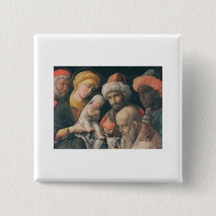 Verehrung der Magi - Andrea Mantegna Button