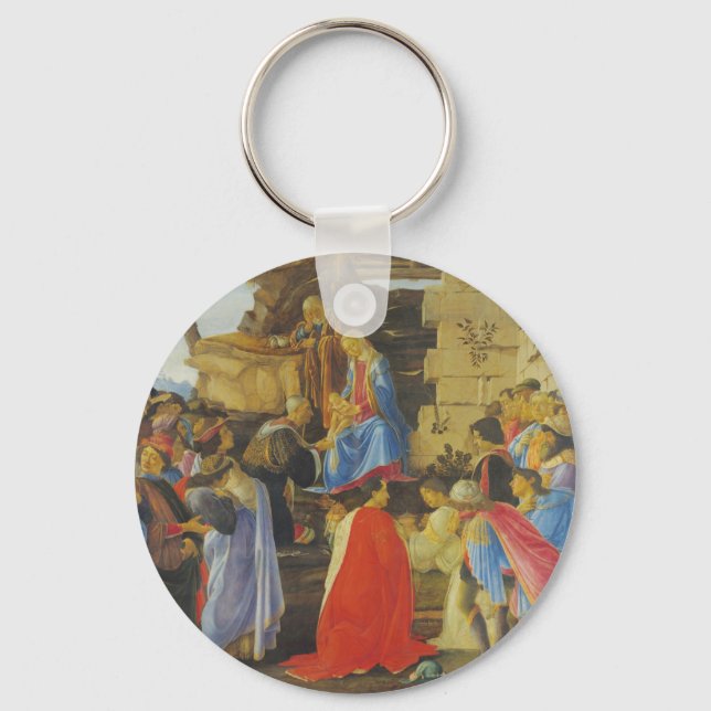 Verehrung der Magi durch Sandro Botticelli 1475 Schlüsselanhänger (Vorderseite)