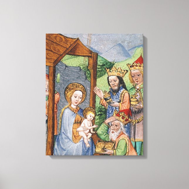 Verehrung der Magi Leinwanddruck (Vorderseite)