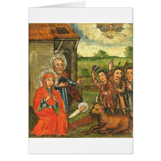 Verehrung der Schäfer-Ukrainer-Ikone Karte