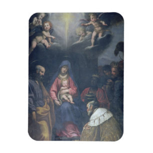 Verehrung der Weisen, 1629 (Öl auf Leinwand) Magnet