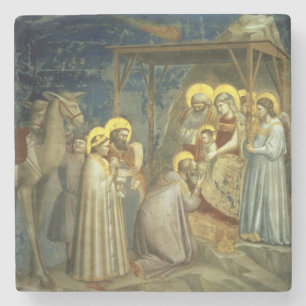 Verehrung der Weisen, c.1305 Steinuntersetzer